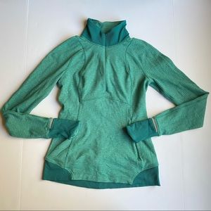 Lululemon Runderful 1/2 Zip Pullover Green 6